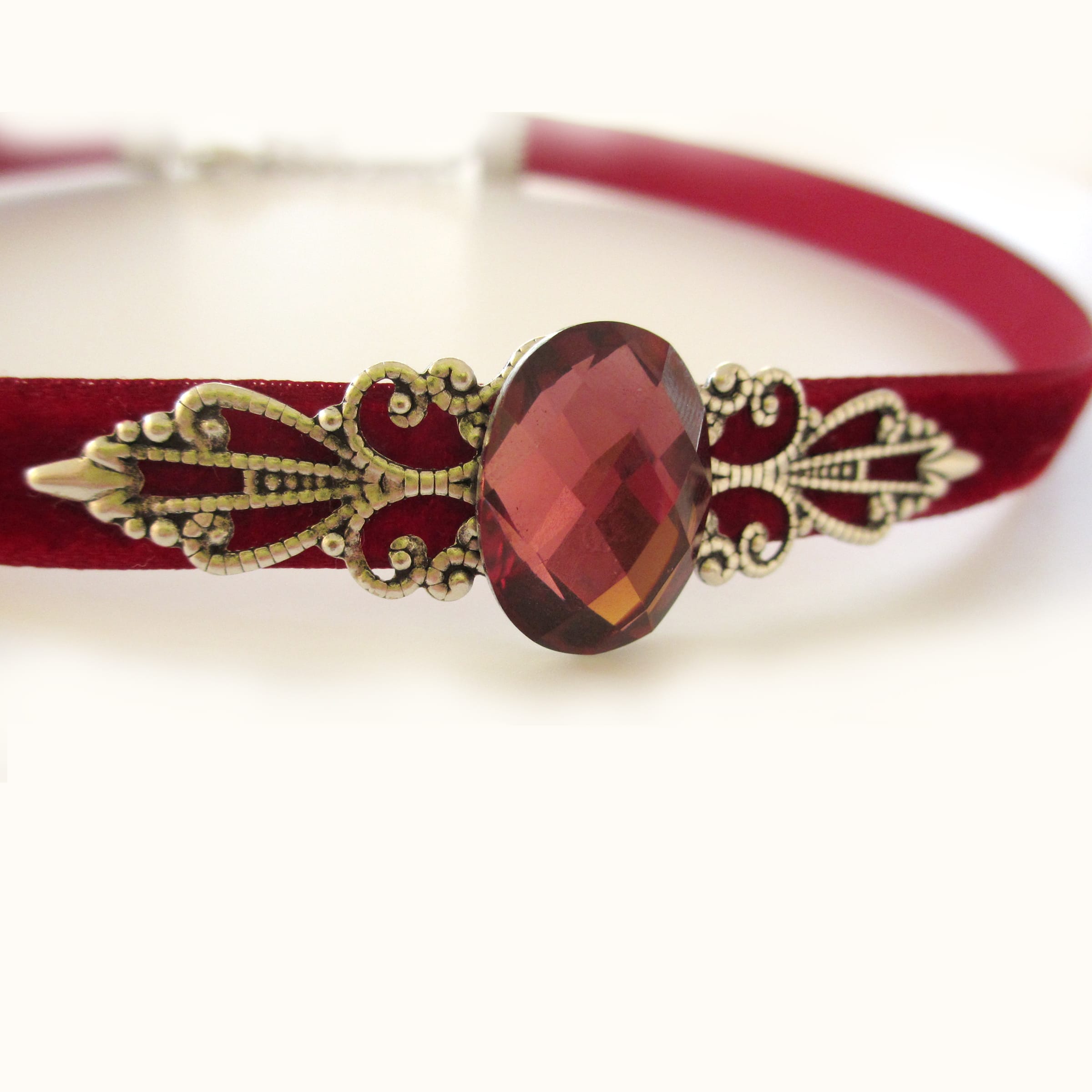 Vintage Choker – Βελούδινο τσόκερ μπορντό