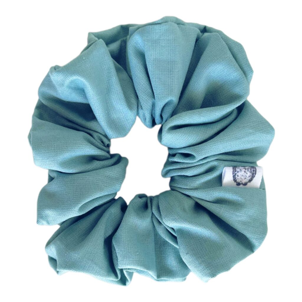 Ocean Whisper – Βαμβακερό Χειροποίητο Scrunchie