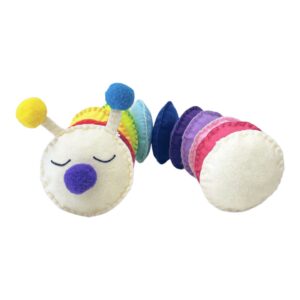 Rainbow Caterpillar – Χειροποίητο παιχνίδι από Felt