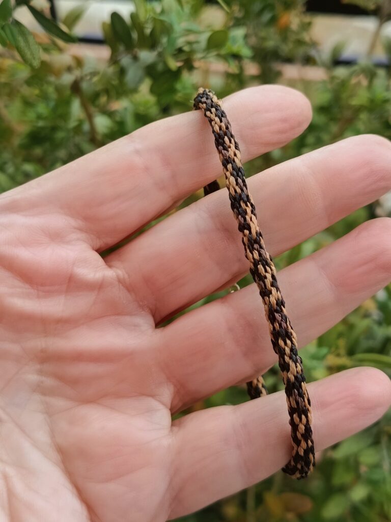 Χειροποίητο βραχιόλι macrame, leopard prints