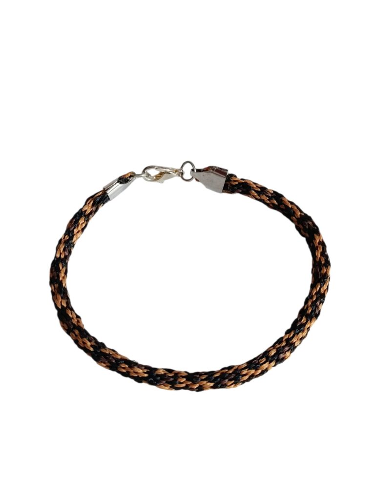 Χειροποίητο βραχιόλι macrame, leopard prints