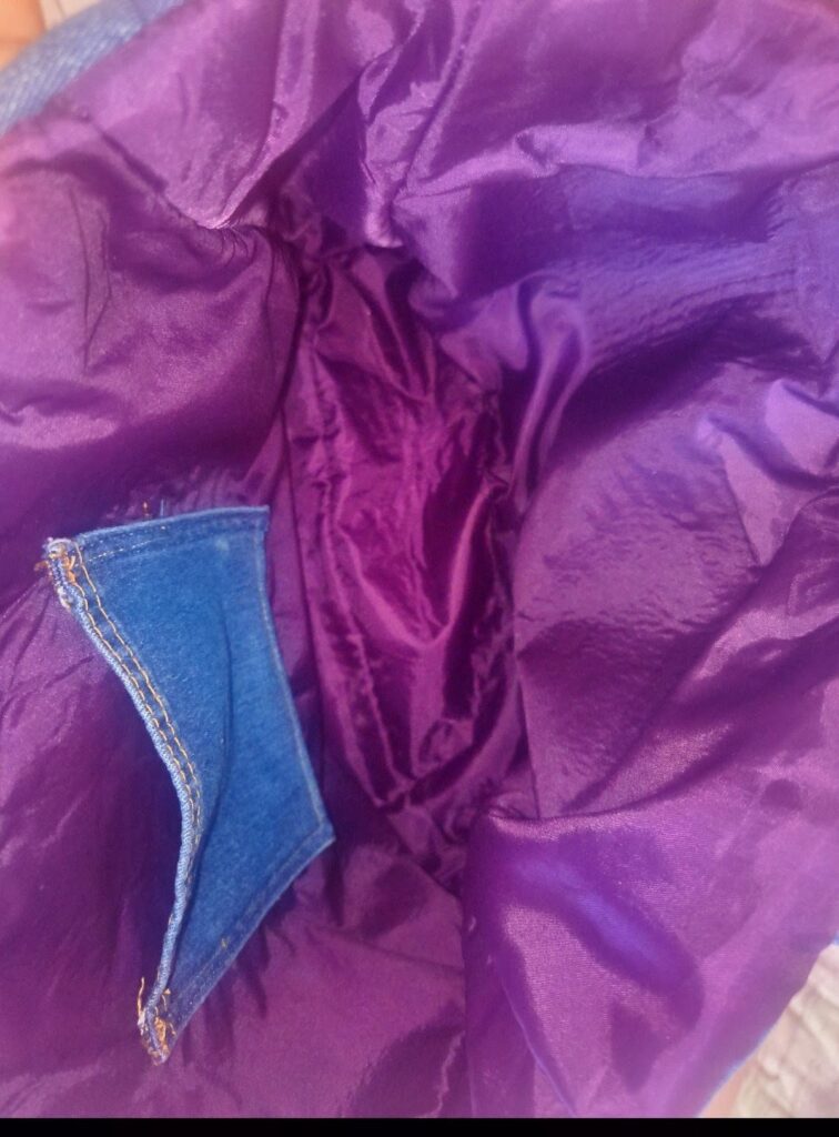 Upcycled Τζιν Τσάντα Ώμου «Kiki's Re-jeans»