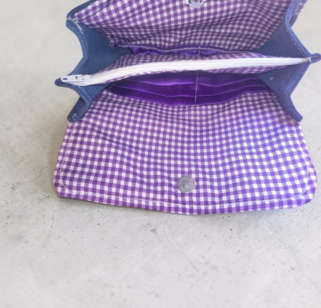 Σετ Upcycled Τζιν Μεγάλη Τσάντα & Ασορτί Πορτοφόλι «Kiki's Re-jeans»