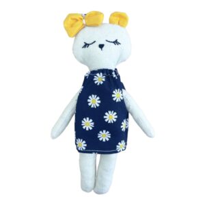 Daisy the Bear – Χειροποίητη Υφασμάτινη Κούκλα