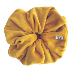Golden Velvet Oversized Scrunchie