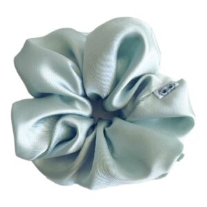 Celestial Blue Large Satin Scrunchie