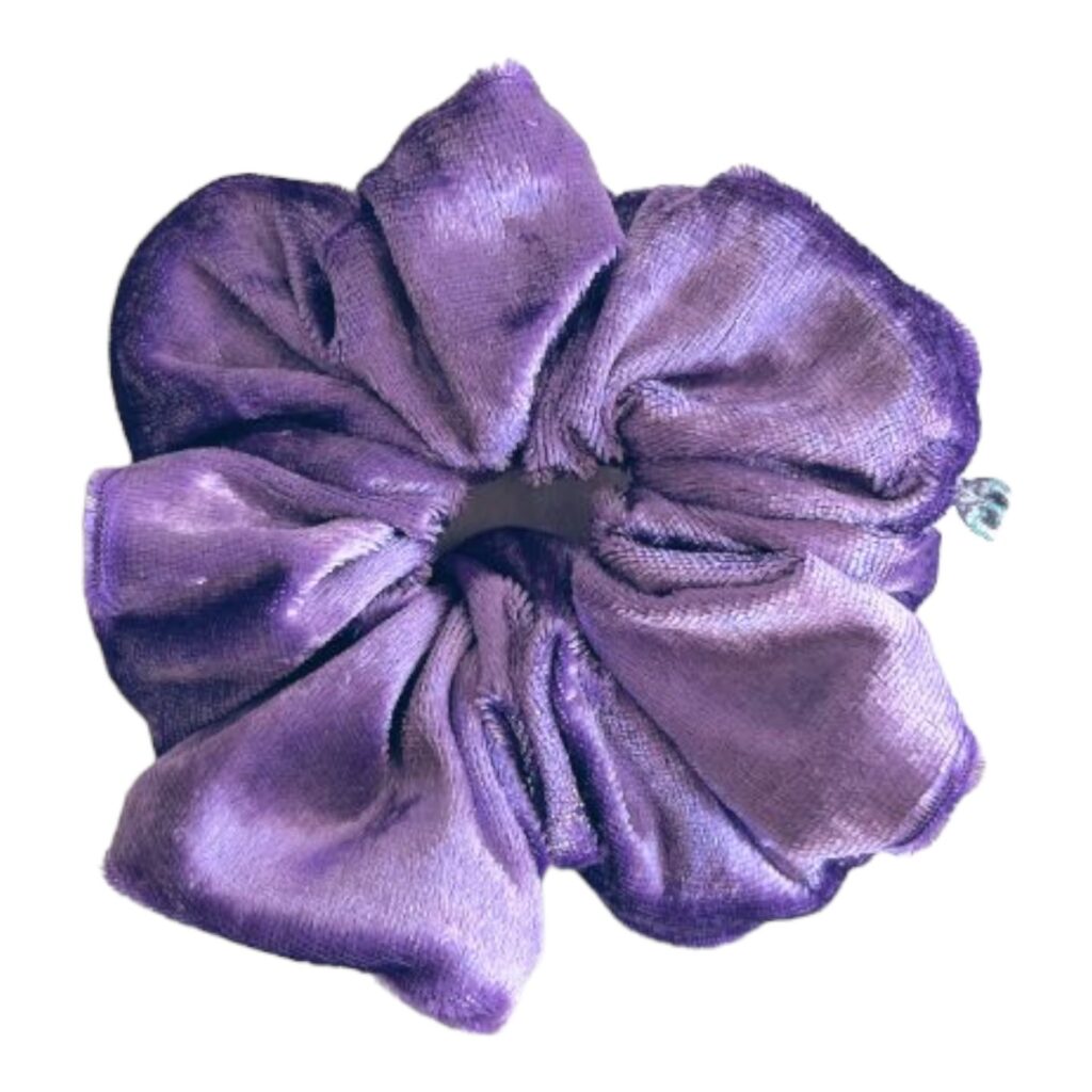 Amethyst Glow Crushed Velvet Scrunchie