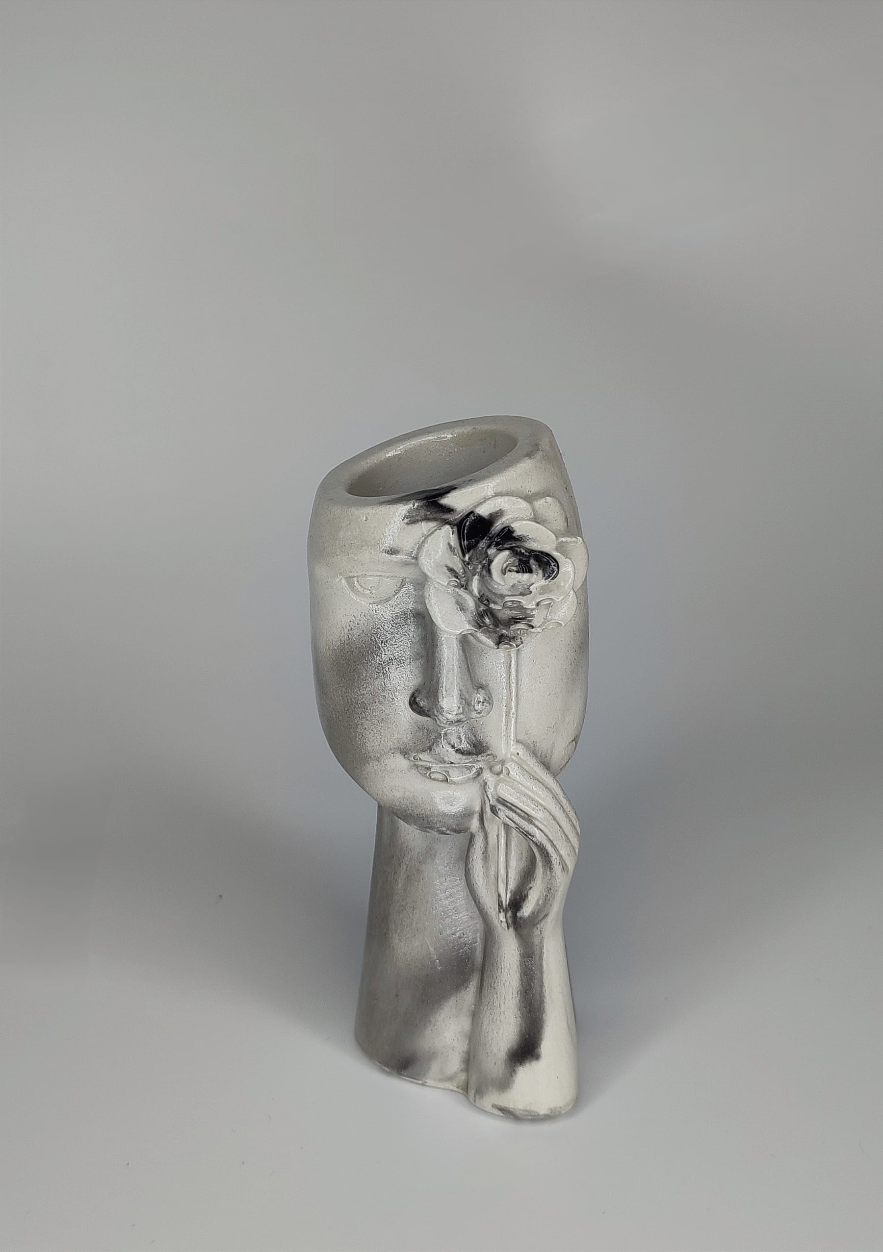 Βαζάκια με σχέδιο προσώπου Marble