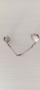 Ατσάλινο σκουλαρίκι silver heart