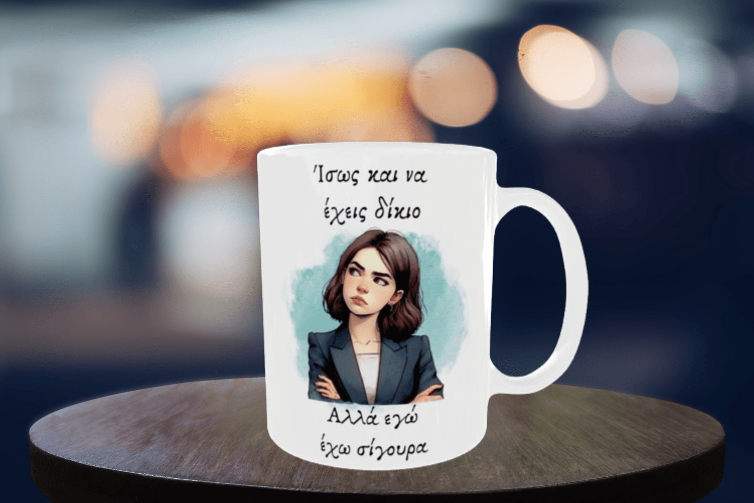 Κεραμική λευκή κούπα 325 ml - Χιουμοριστική