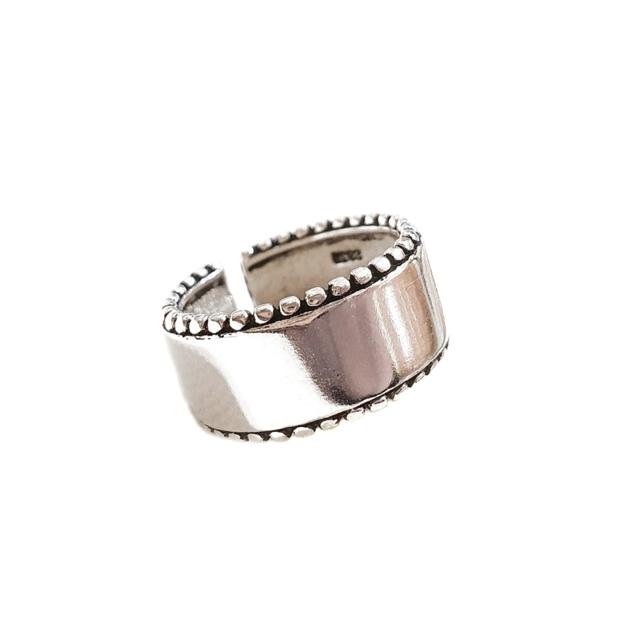 Δαχτυλίδι Boho Cuff Band – Ασημί 925 Επιπλατινωμένο, Αυξομειούμενο