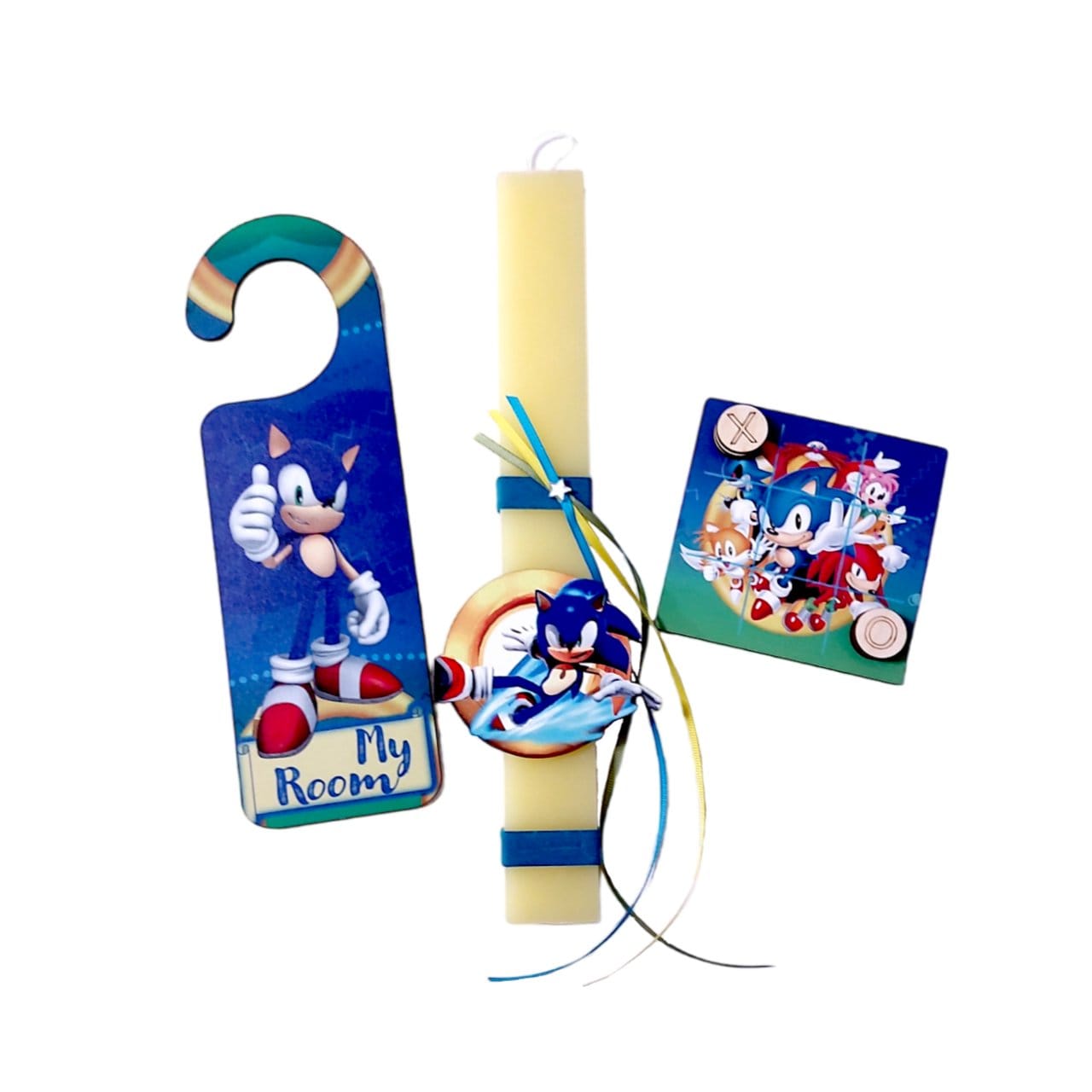 Λαμπάδα με hanger και τρίλιζα | Sonic (Νο1)