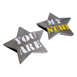 Τσιμεντένια Σουβέρ Αστέρια (YOU ARE MY STAR) - Σετ 2 τμχ.