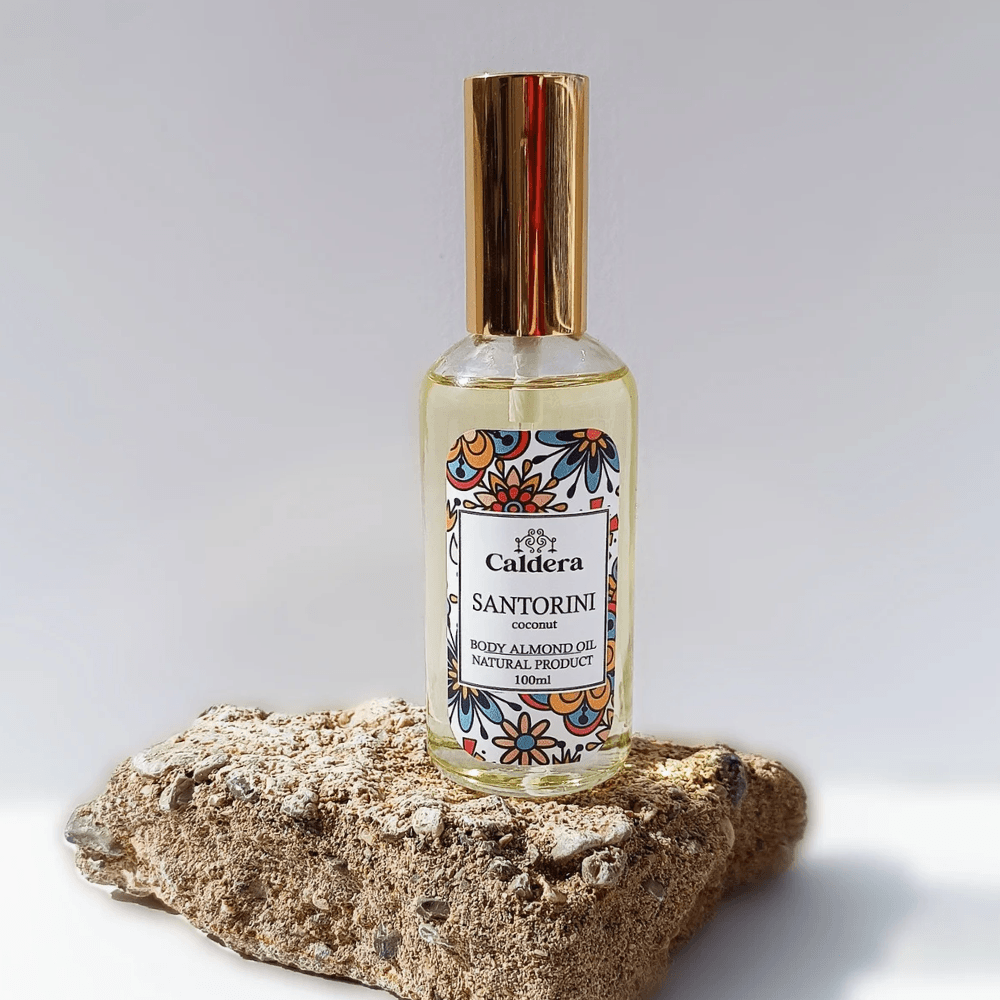 BODY OIL SANTORINI (Coconut) 100ml (ΦΥΤΙΚΟ,ΧΩΡΙΣ ΑΛΚΟΟΛ)