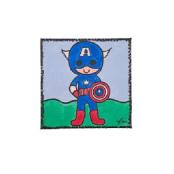 Σούπερ ήρωας captain America baby ζωγραφική σε καμβά