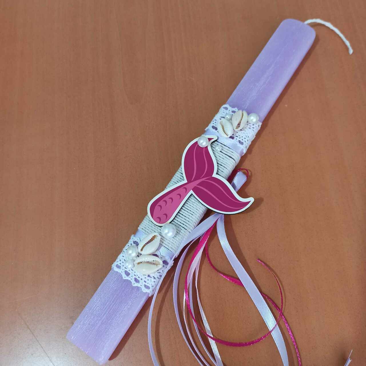 Λαμπάδα με γοργονοουρά ( γοργόνα )