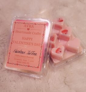 “Wax melts Happy Valentine’s Day”