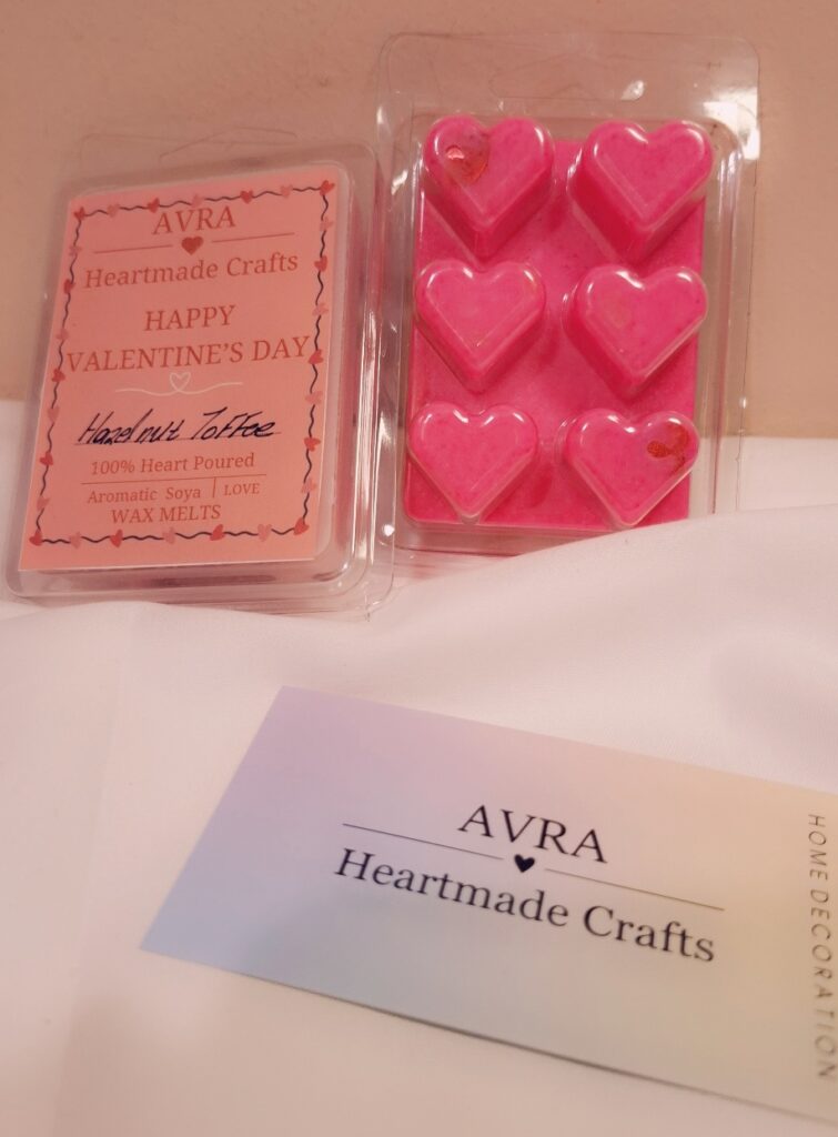 "Wax melts Happy Valentine's Day"