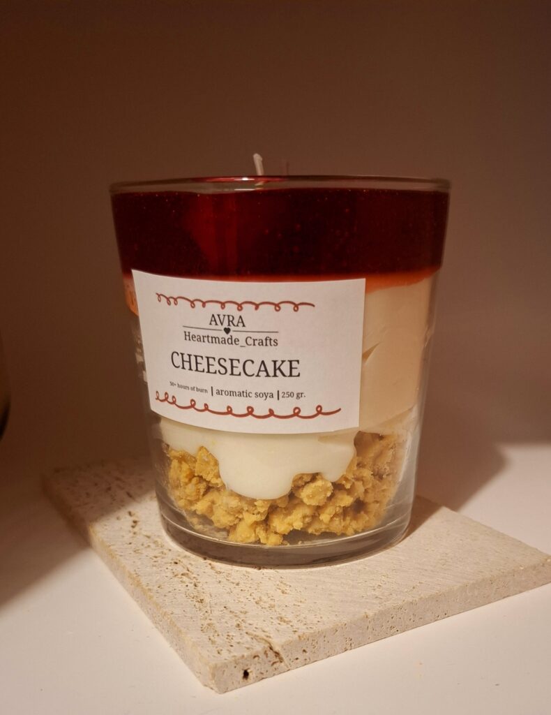 Cheesecake candle
