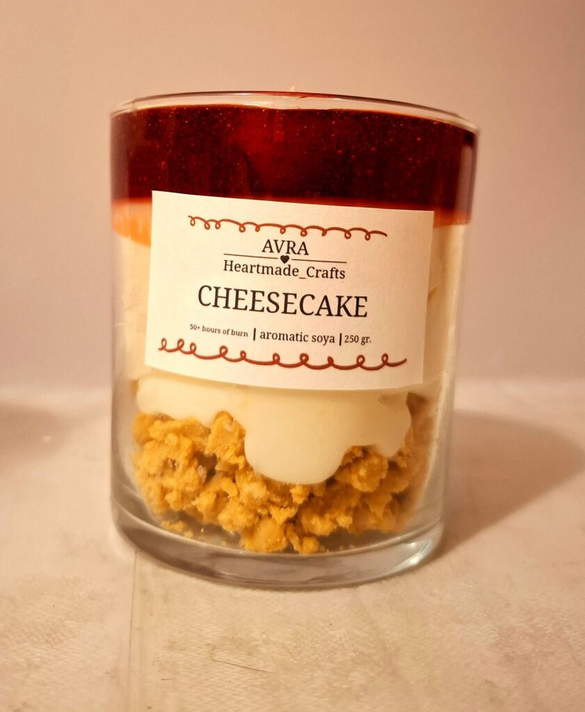 Cheesecake candle