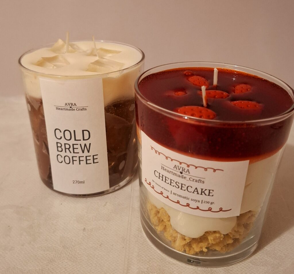 Cold brew coffee candle