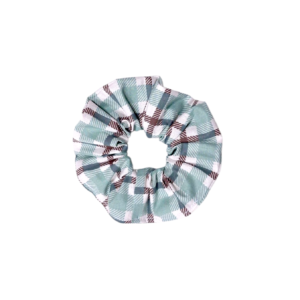 Scrunchie – Λαστιχάκι μαλλιών | πράσινο καρό