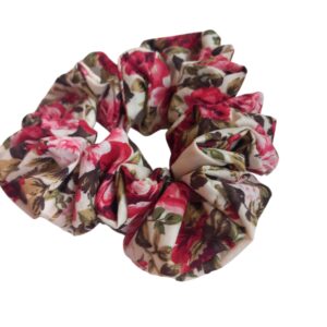Χειροποίητο scrunchie φλοράλ