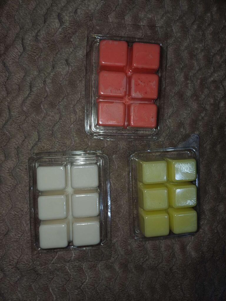 Wax melts mood cubes