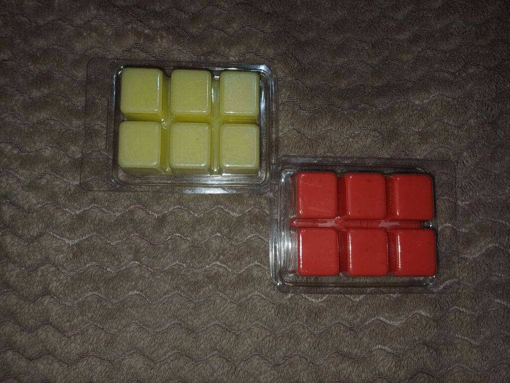 Wax melts mood cubes