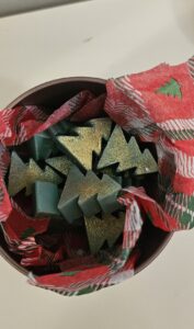 10 μικρά wax melts Χριστούγεννα- μελομακάρονο, ή τζιντζερ bread