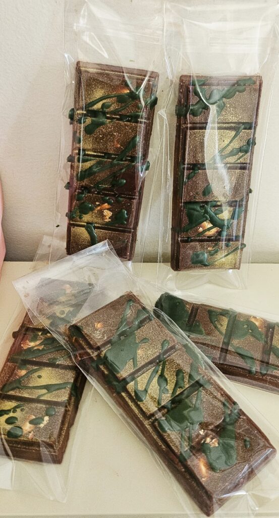 Μπάρες σοκολάτας Ντουμπάι, wax melts Αγνή σογια, φυτικά συστατικά Cruelty free