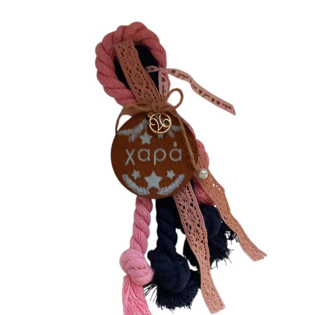 Χειροποίητο ξύλινο γούρι χαρά 26