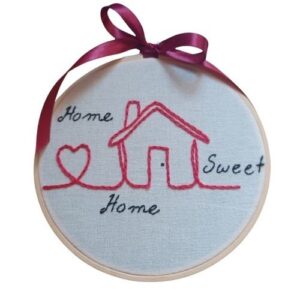 Κέντημα σε τελάρο “Home Sweet Home”
