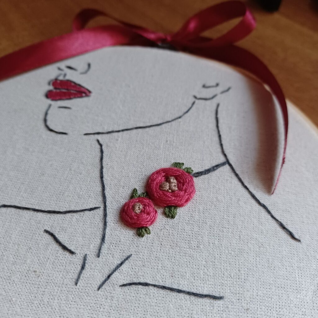 Κέντημα σε τελάρο "Floral Power"
