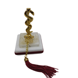 Χειροποίητo γούρι η ράβδος του Ασκληπιού