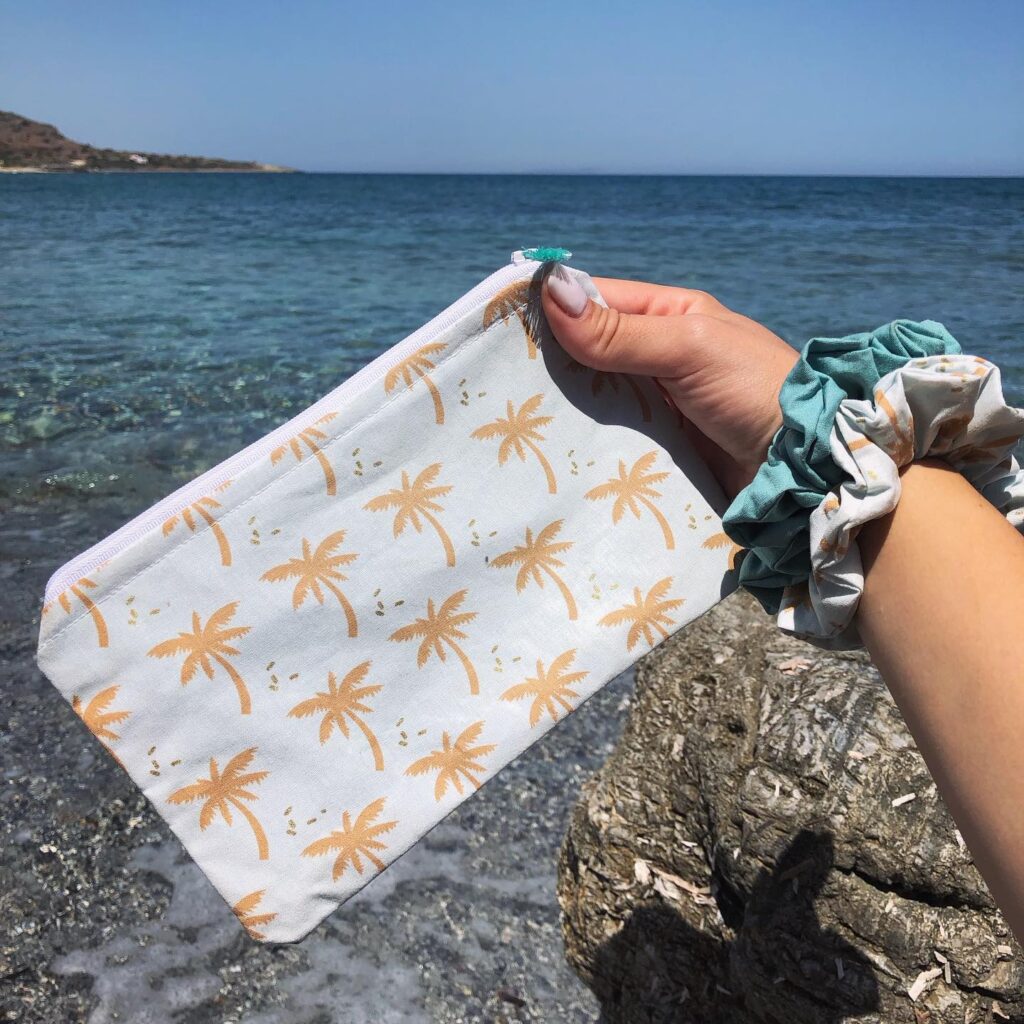 Tropical Breeze – Βαμβακερό Χειροποίητο Scrunchie