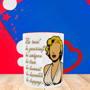 Κεραμική κούπα καρδιά 350ml- Faceless Quote
