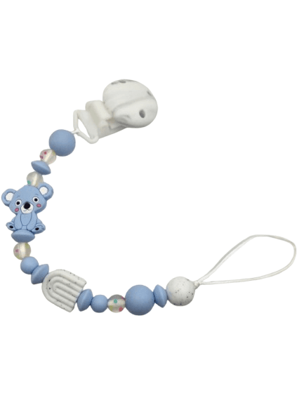 Κλιπ πιπίλας μασητικό με μπλε κοάλα