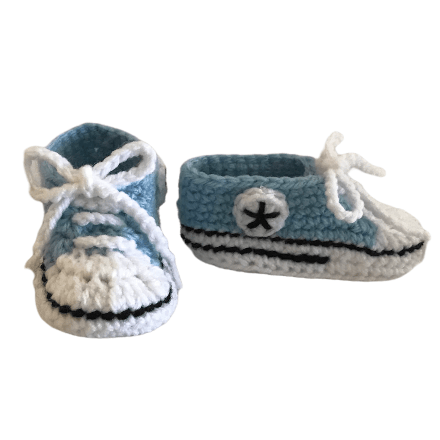 Πλεκτά παπουτσάκια AS low, baby blue