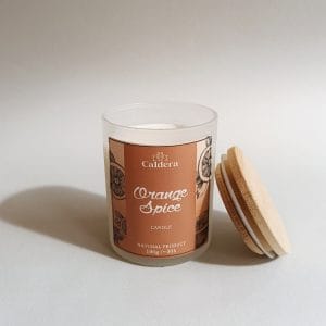 Χειροποίητο Αρωματικό Κερί Σόγιας 180g(Orange Spice)