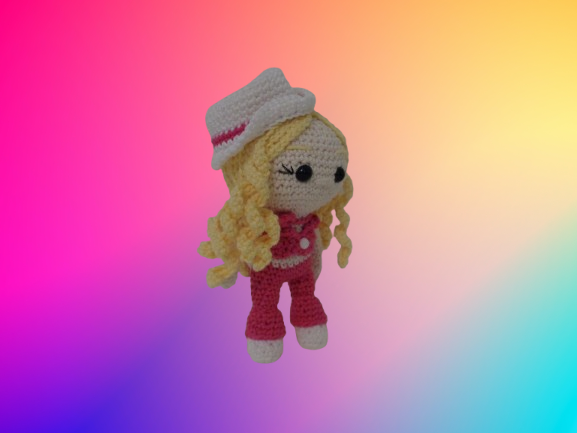 Barbie πλεκτό κουκλάκι amigurumi
