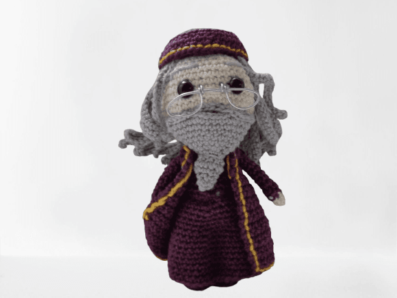 Albus Dumbledore (Harry Potter) πλεκτό κουκλάκι Amigurumi