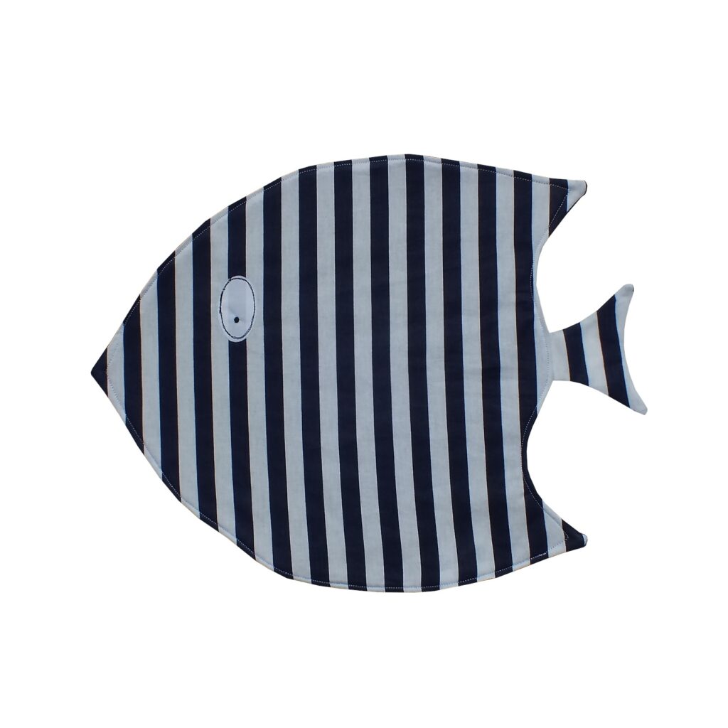 Παιδικό σουπλά (40x30 εκ.) - ψαράκι μπλε navy
