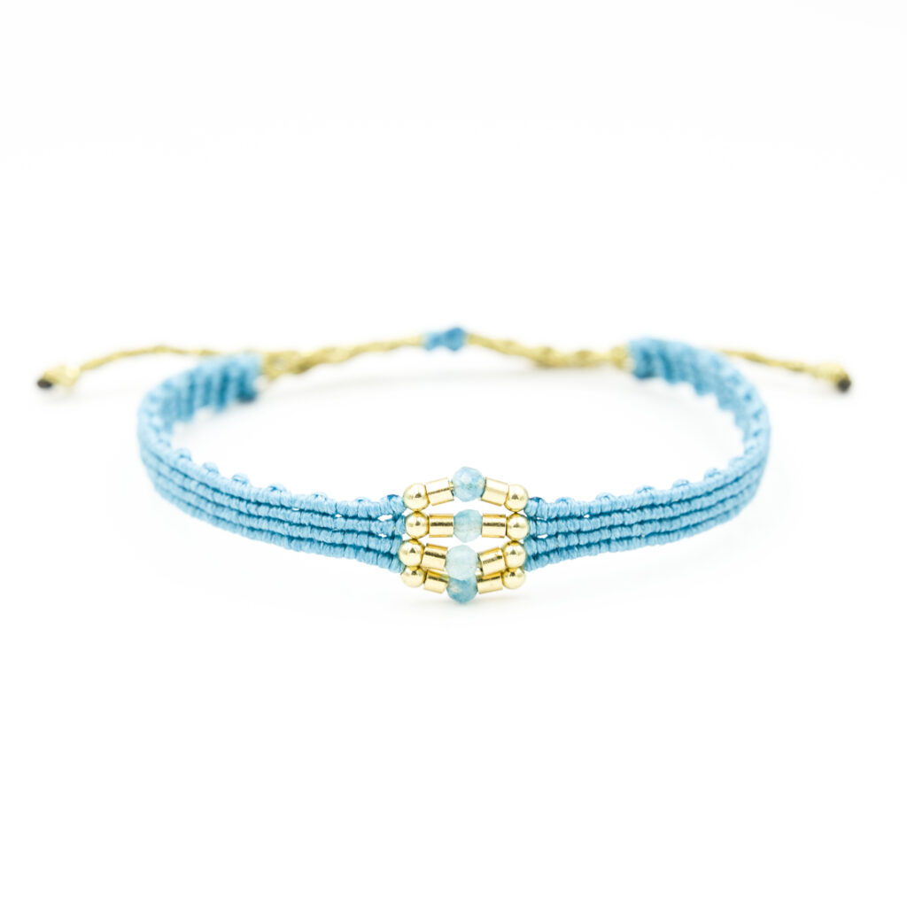 Τιρκουαζ Βραχιόλι με Chalcedone