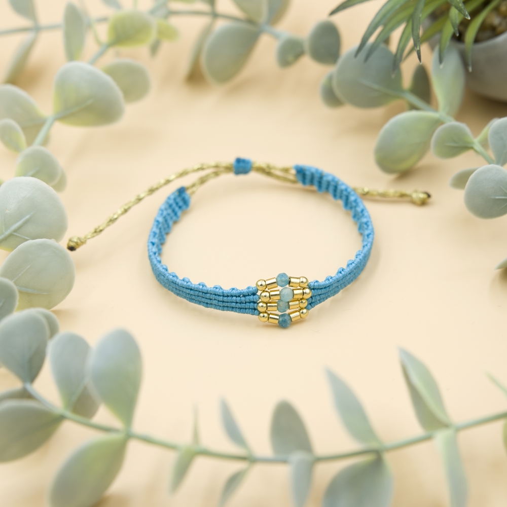 Τιρκουαζ Βραχιόλι με Chalcedone