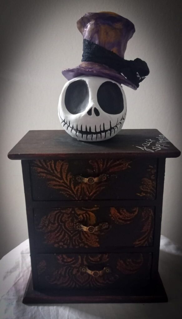 Μπιζουτιερα χειροποίητη nightmare before Christmas