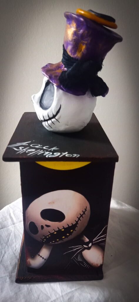 Μπιζουτιερα χειροποίητη nightmare before Christmas