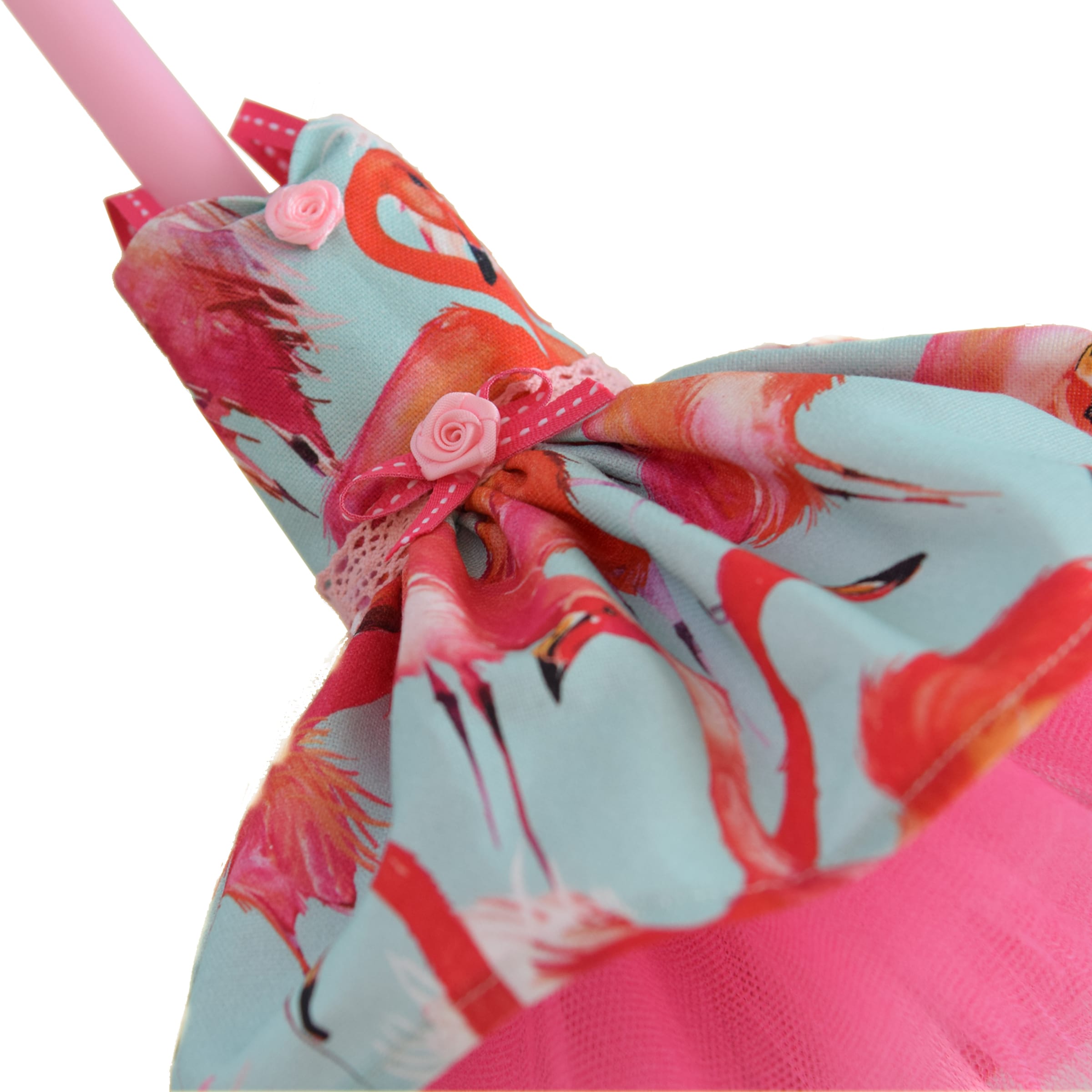 Κοριτσίστικη λαμπάδα με φόρεμα "Flamingo"