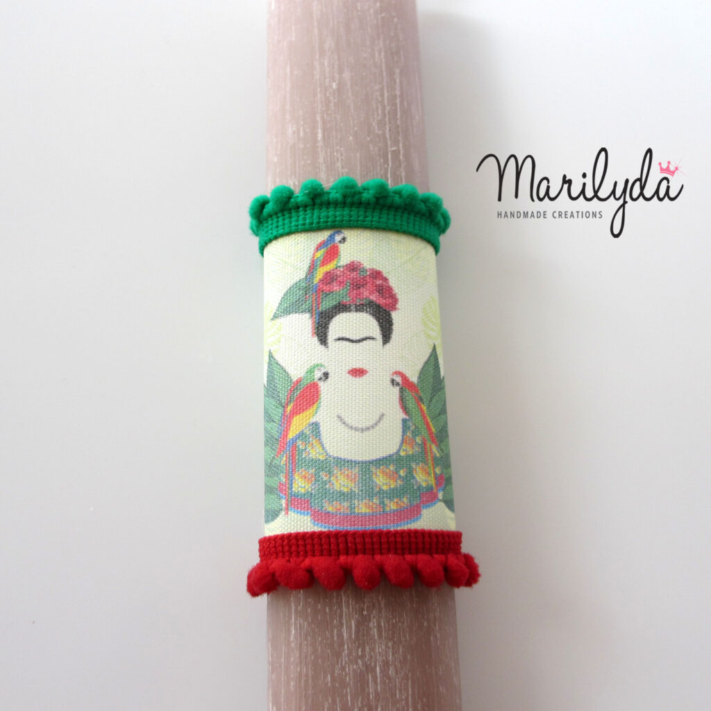 Αρωματική λαμπάδα Frida Kahlo oval φουντούκι