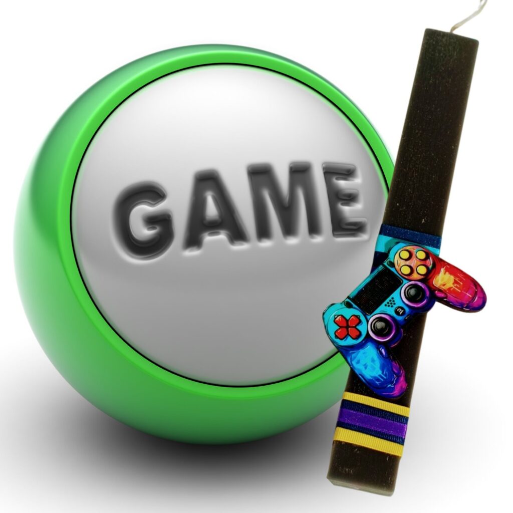 Πασχαλινή λαμπάδα game με χειριστήριο
